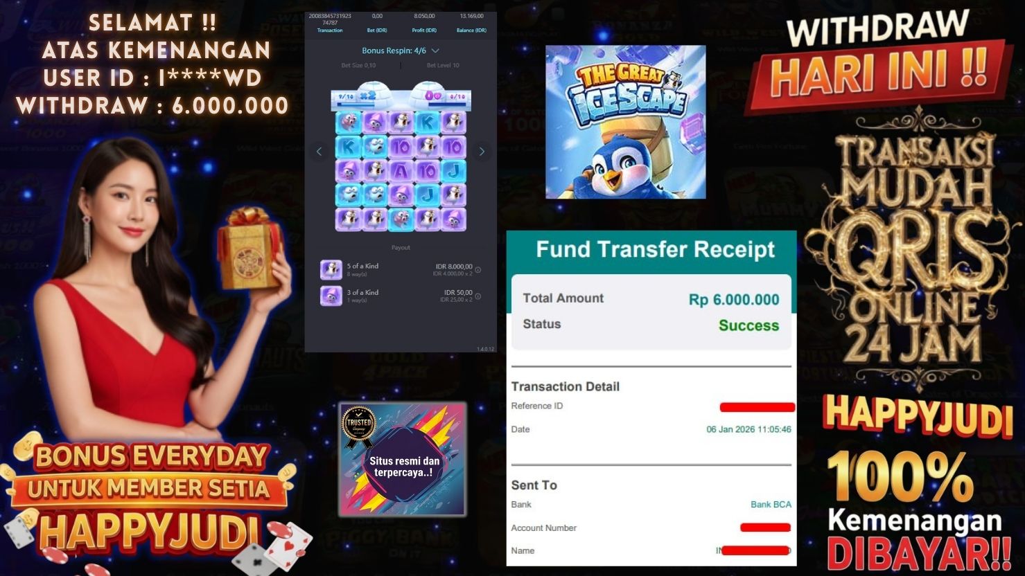 HAPPYJUDI JACKPOT SLOT THE GREAT ICESCAPE